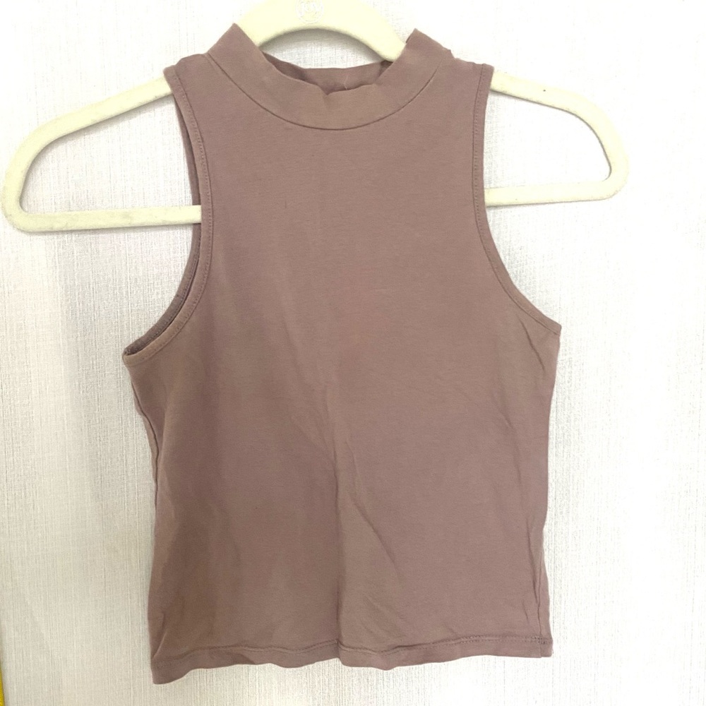 Tillys Mauve Halter Crop Top